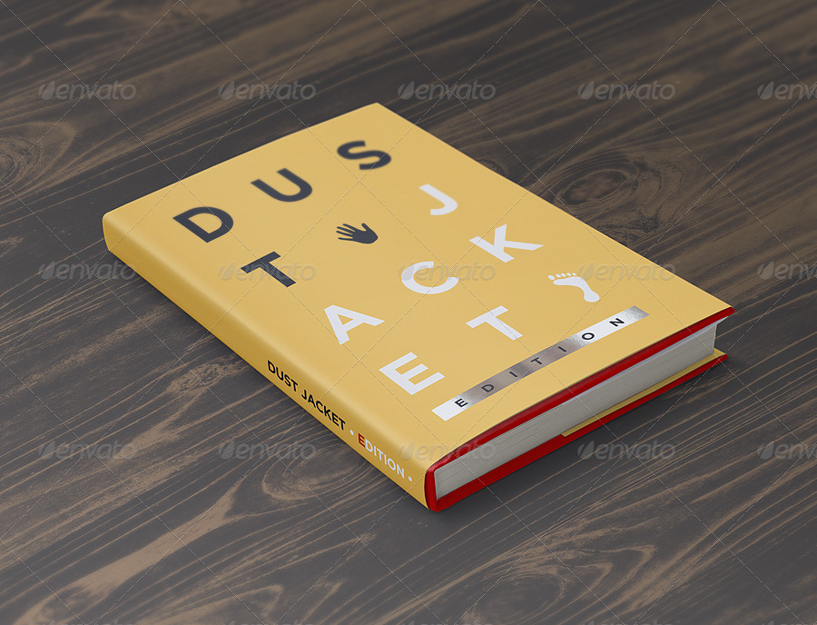 精装图书外观设计展示样机 Book Mock-Up Dust Jacket Edition插图(1)