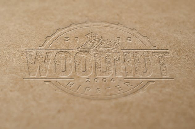 精致木纹浮雕logo样机模板 Wood Logo Mockups插图(3)