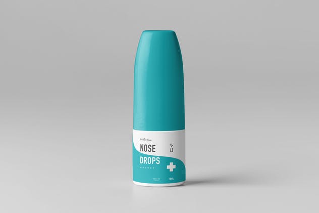 滴鼻液药物包装样机 Nose Drops Mock-up 3插图(3)