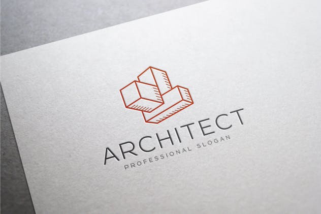 建筑品牌抽象图形Logo设计模板 Architect Structure Logo插图3