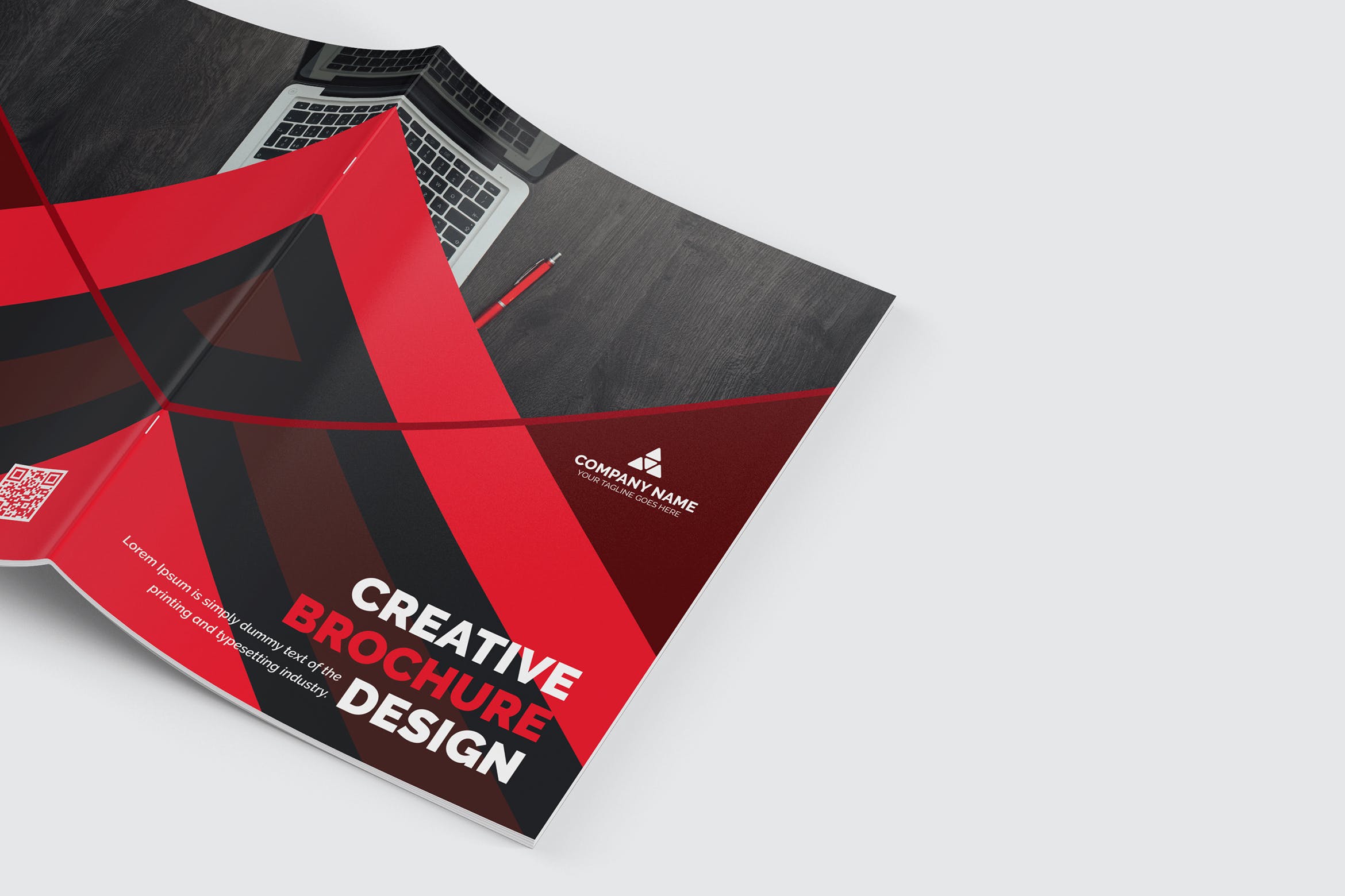 产品手册/企业简介画册设计模板 Bifold Brochure插图