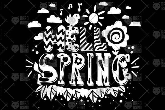 “春天来了”英文引语叠层模板 Hello Spring Overlay插图(3)