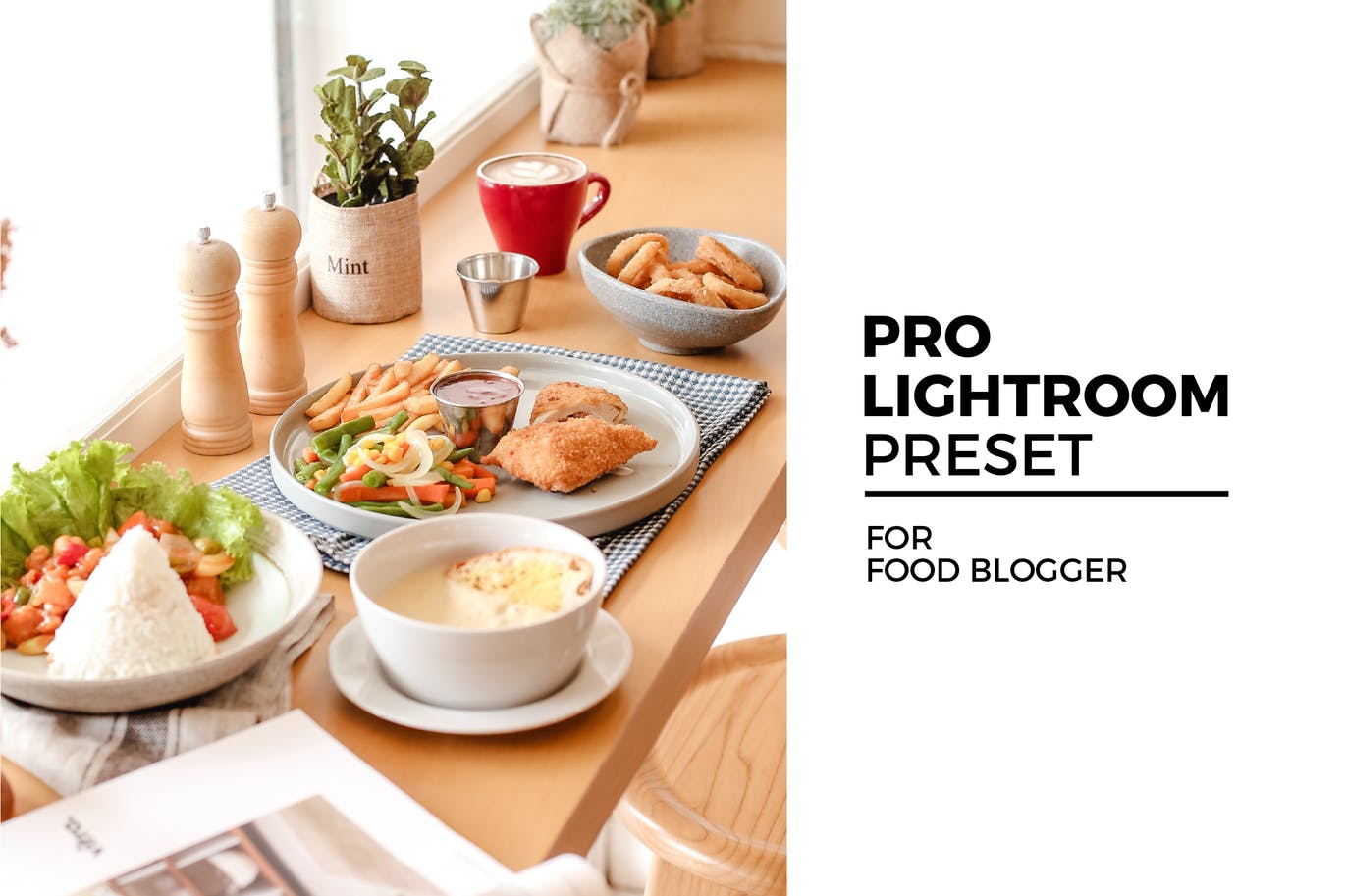 艳丽美食摄影后期调色LR预设 Lightroom Preset for Food Blogger插图