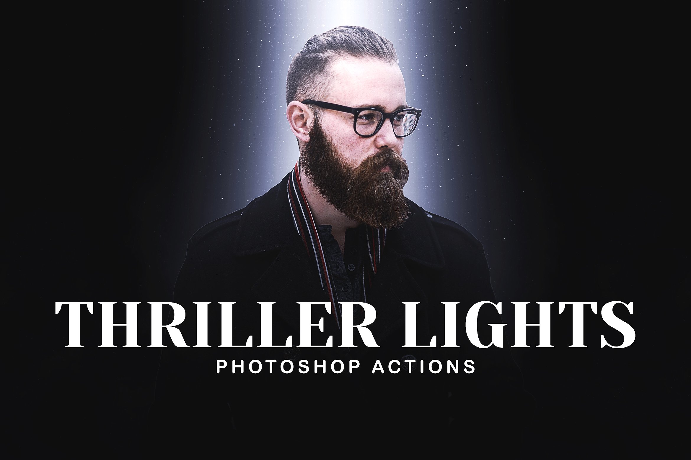 焦点灯光特效PS动作 Thriller Lights Photoshop Actions插图