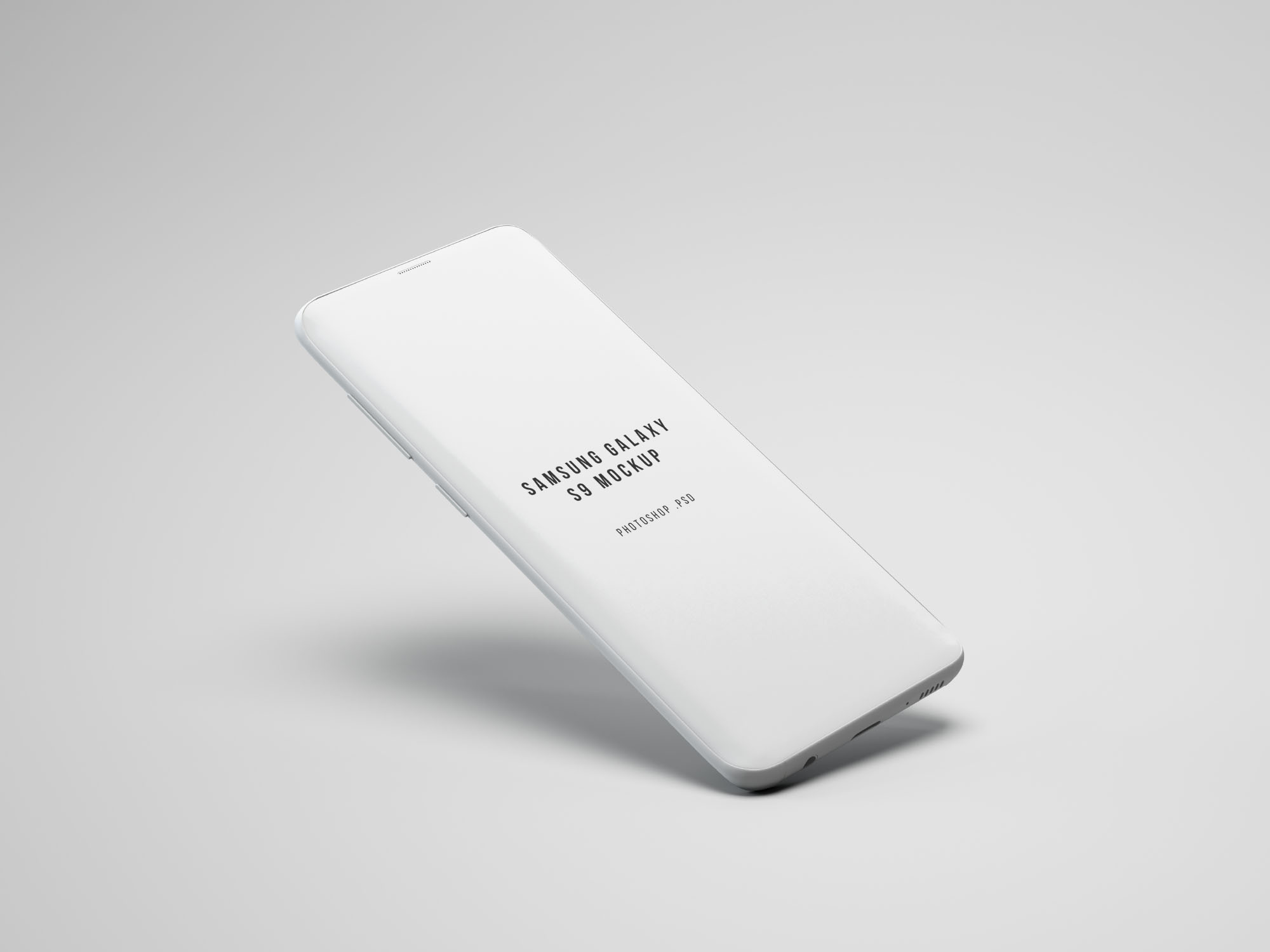 三星S9手机屏幕设计预览样机 Samsung S9 Phone Mockup插图(1)