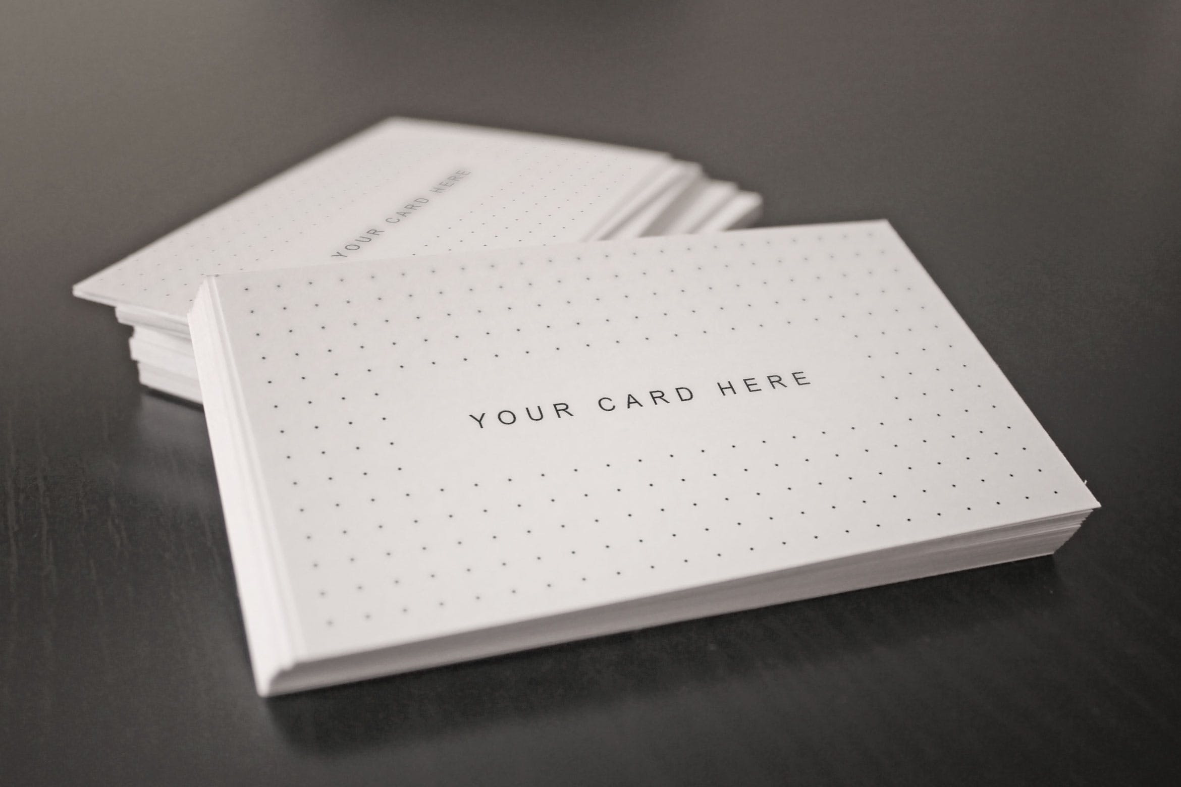 企业名片设计堆叠预览样机模板 Flyer and Business Card Clean Realistic Mockups插图