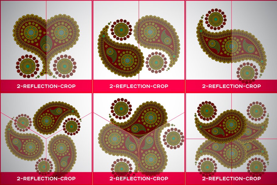 曼陀罗装饰元素AI图层模板 Ai Mandala Ornament Templates插图(2)