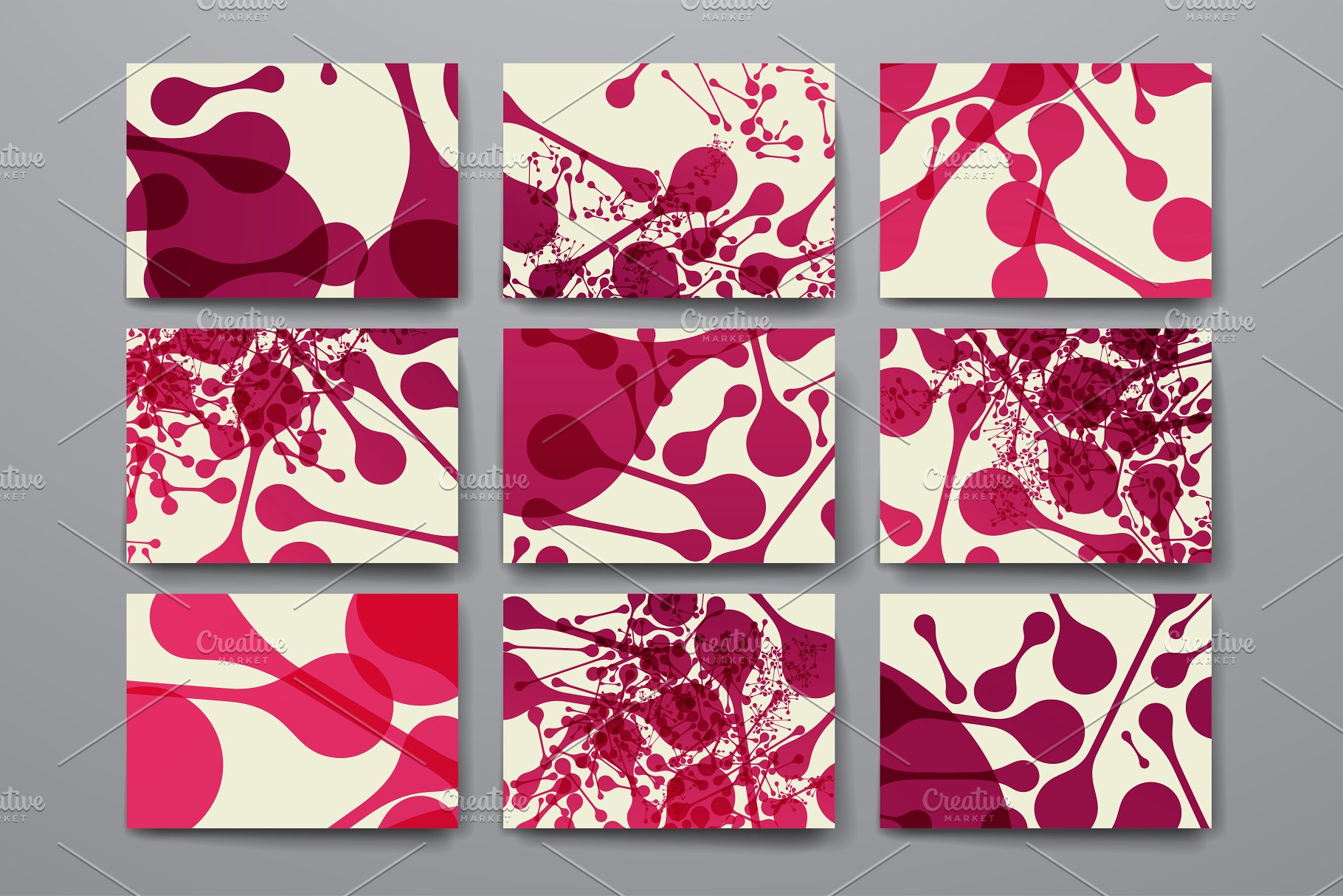 抽象几何图案背景纹理素材 Abstract Templates and Backgrounds插图(8)