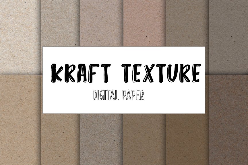 高质量牛皮纸张纹理 Kraft paper texture插图