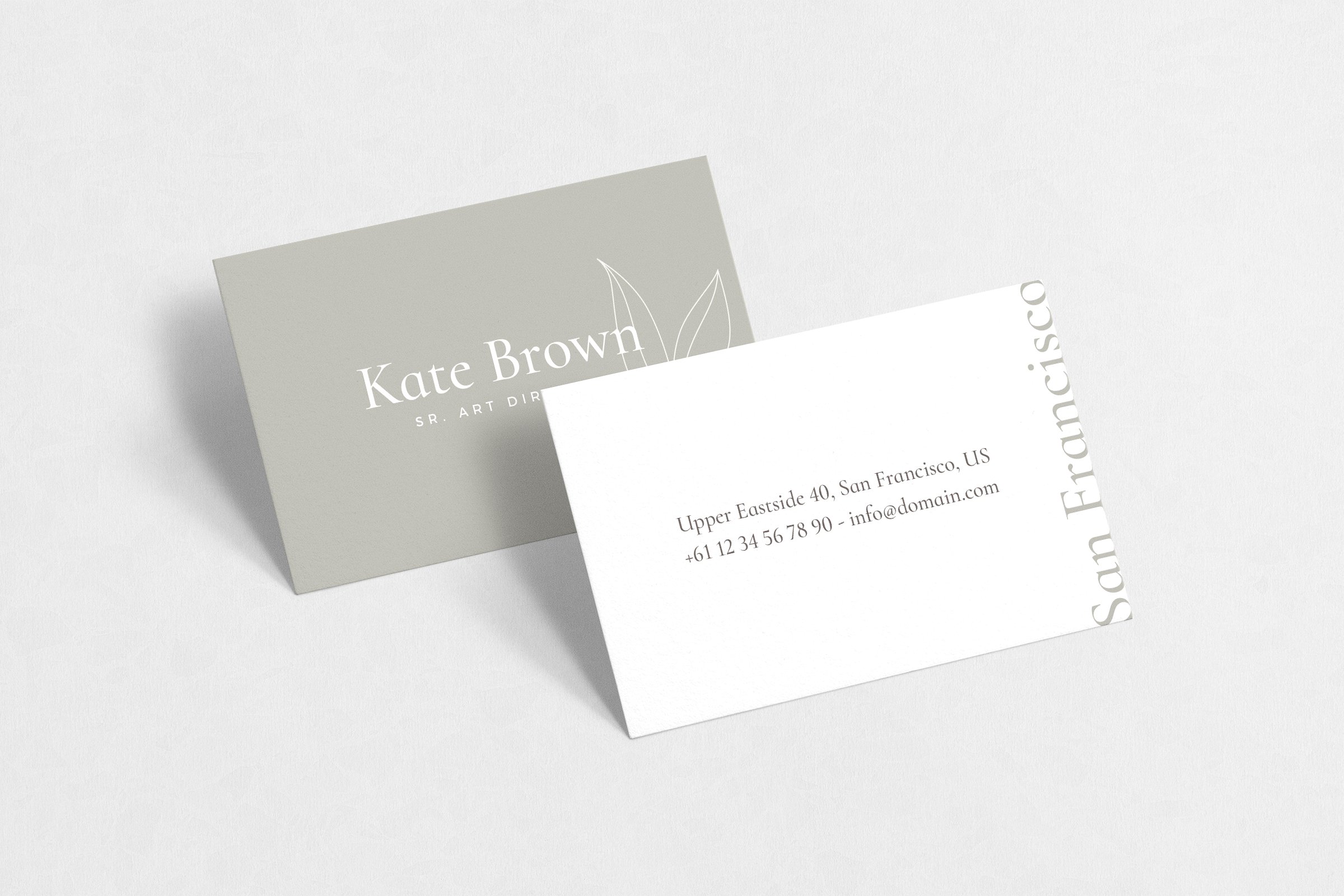 极简主义企业名片设计模板2 San Francisco Business Cards插图(3)
