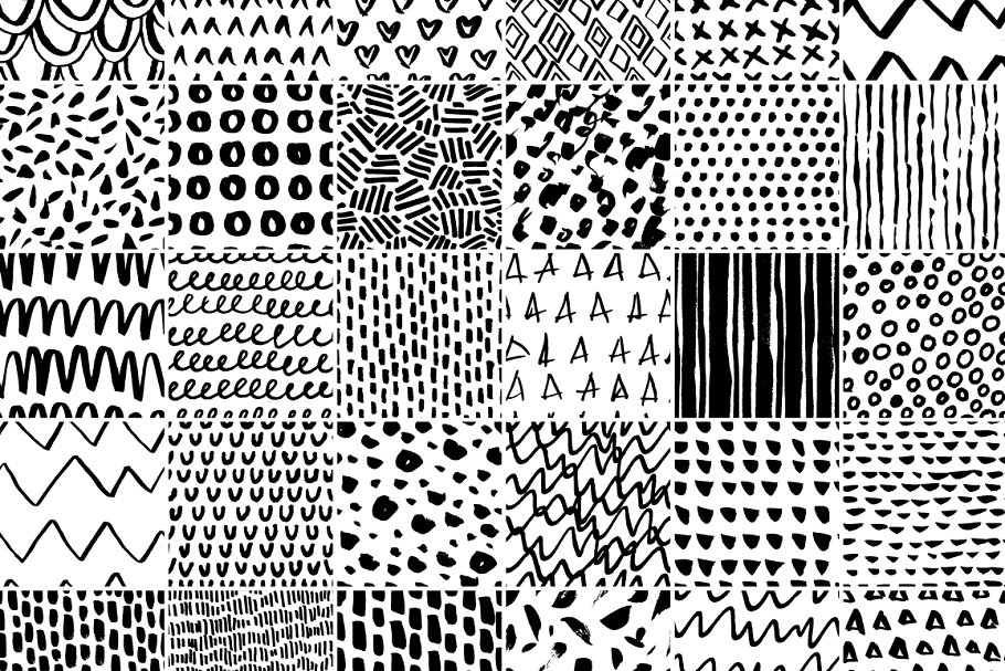 30款简约无缝图案纹理 30 Simple Seamless Patterns插图(9)