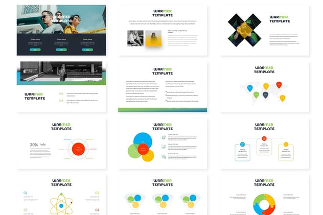 时尚高端多用途企业/个人Keynote幻灯片模板 Warmer – Keynote Template插图(2)
