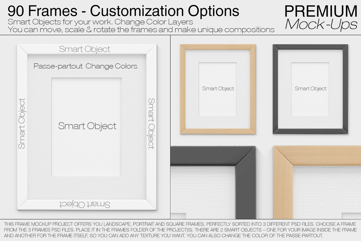 海景房枕头和框架展示样机下载 Pillows & Frames Set – Coastal Style [psd]插图(13)