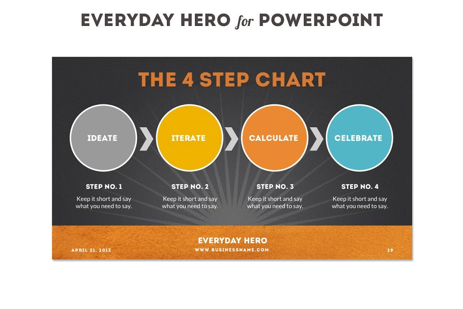 项目融资主题幻灯片模板 Everyday Hero Powerpoint HD Template插图(9)