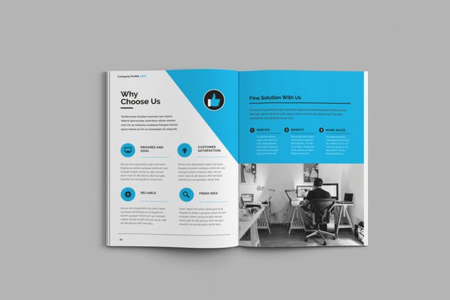 企业宣传册/画册/商业提案手册INDD设计模板 Company Profile 2020插图(6)