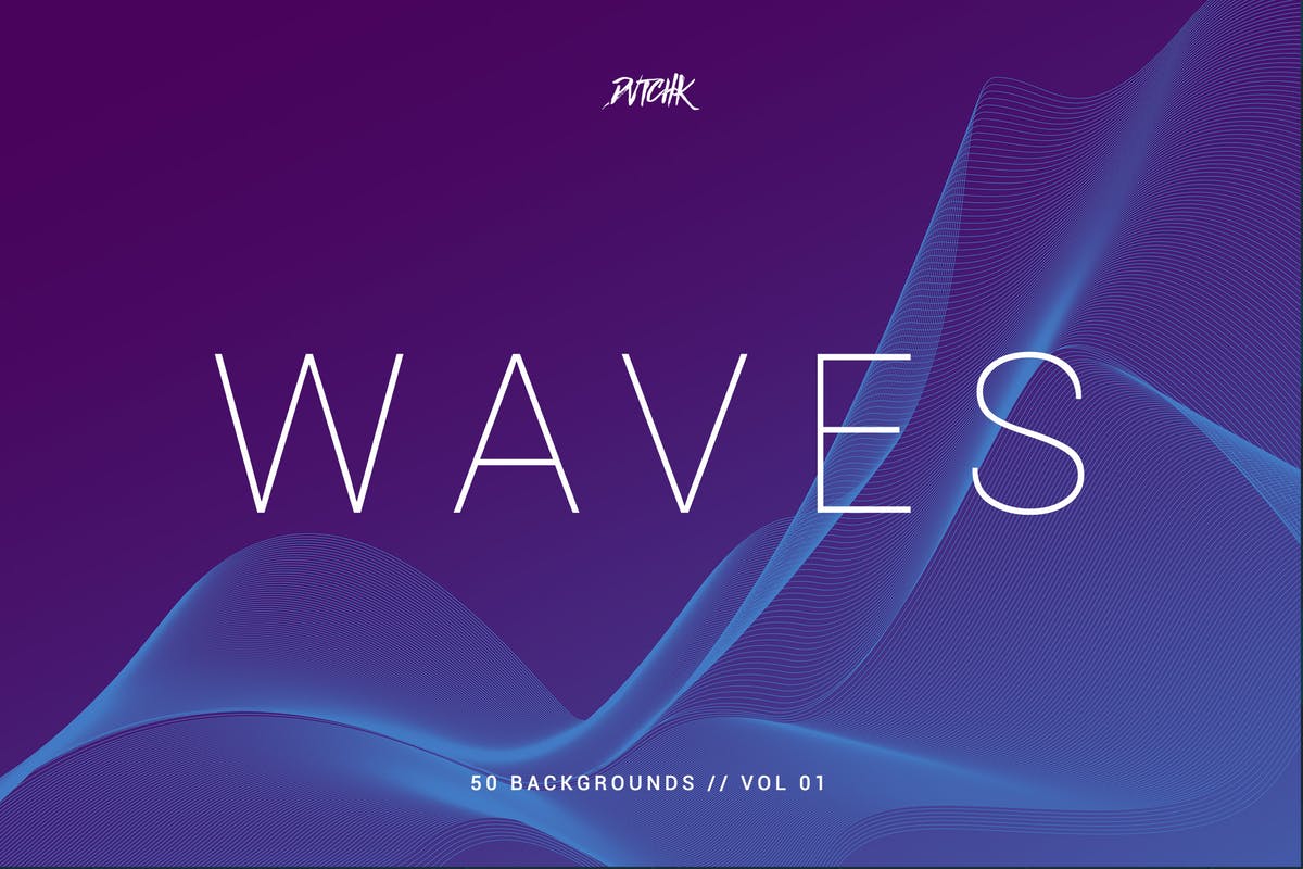 抽象波纹线条高清背景素材v1 Waves | Network Lines Backgrounds | Vol. 01插图