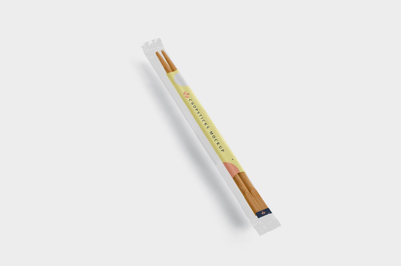 筷子透明包装设计效果图样机 Chopsticks Mockup in Transparent Packaging插图(3)