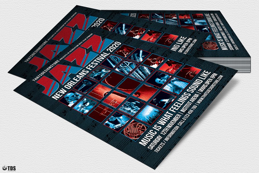 爵士音乐节活动海报设计PSD模板v9 Jazz Festival Flyer PSD V9插图3 爵士音乐节活动海报设计PSD模板v9 Jazz Festival Flyer PSD V9插图3