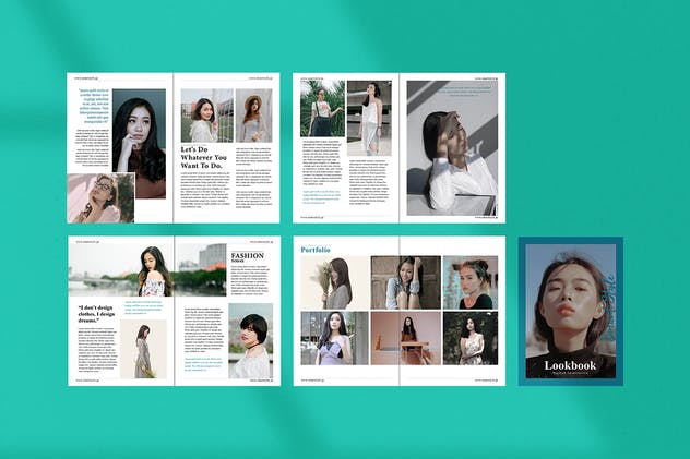 时尚杂志服装产品目录设计模板 Lookbook – Fashion Magazine插图(8)