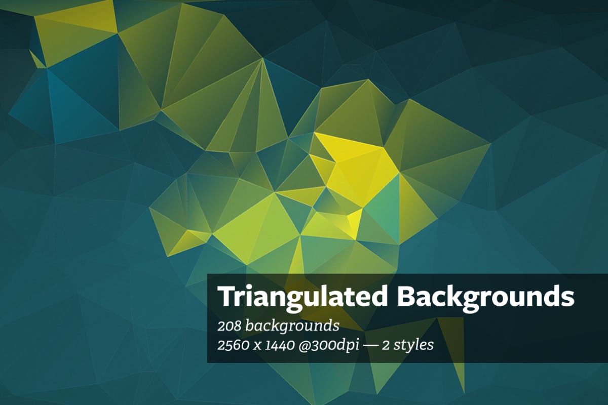 三角形几何抽象背景图片素材 Triangulated – Abstract Backgrounds插图