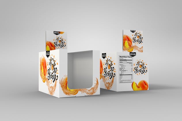 零售货架商品包装盒样机v2 VOLUME 2: Retail Shelf Box Packaging Mockups插图(11)