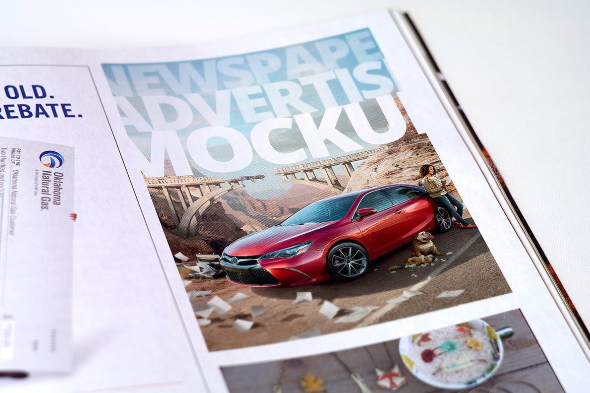 杂志广告设计印刷效果图样机模板v1 Magazine Advert Mockups插图(7)