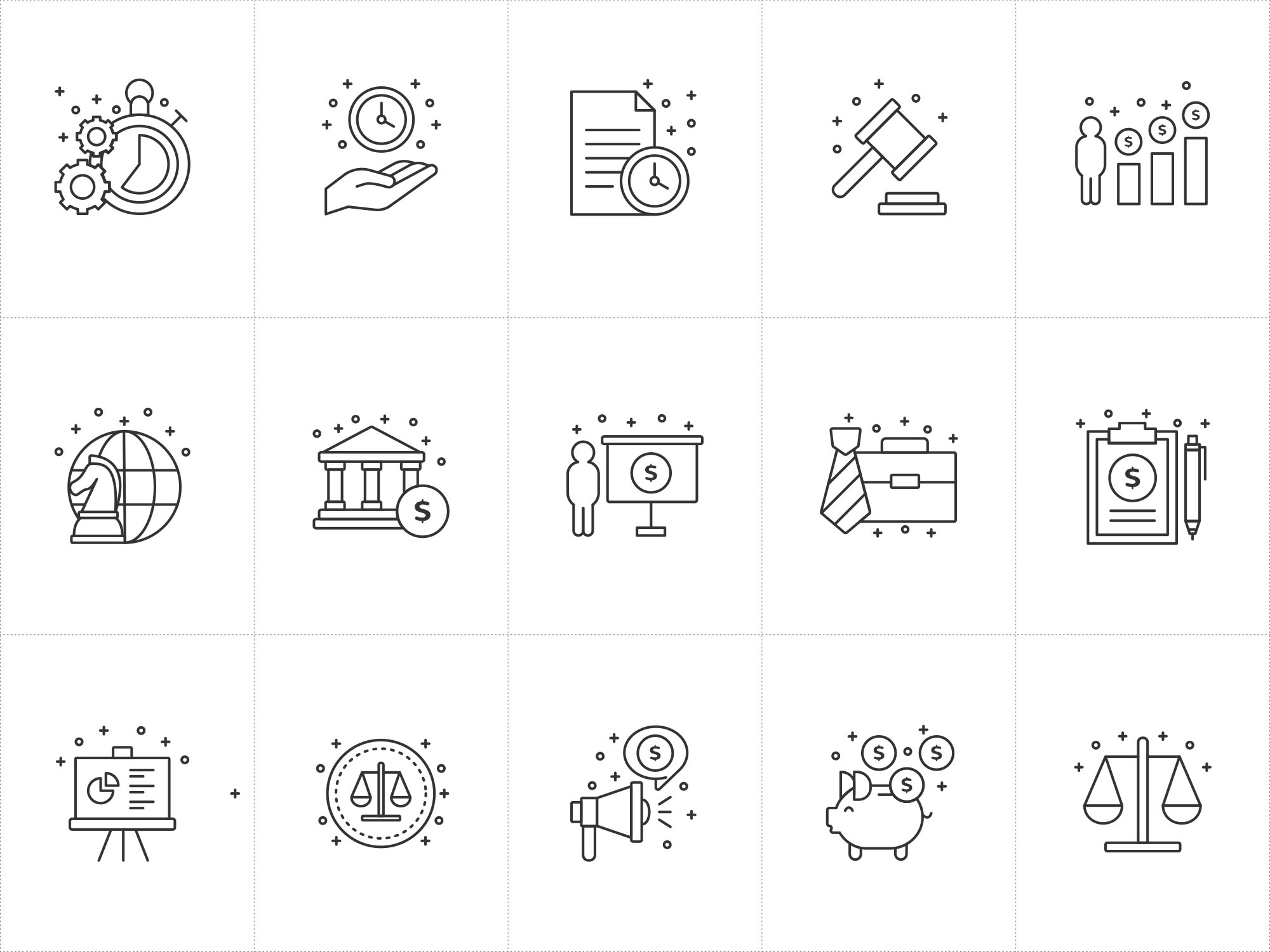 商业商务主题矢量图标设计素材v2 Vector Business Icons Part 2插图(1)