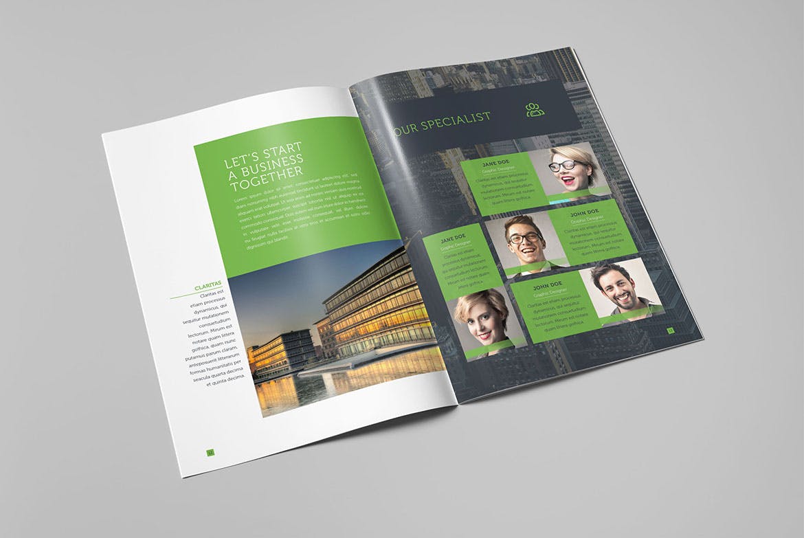 公司宣传册/企业画册设计INDD模板 Corporate Business Brochure插图7