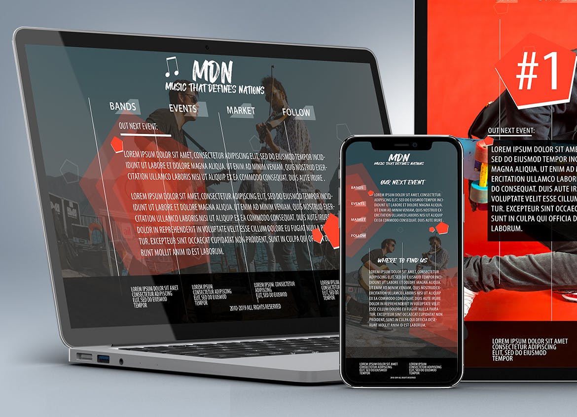 响应式网站设计效果图多设备预览样机 Responsive Website PSD Mock-ups 2019插图(2)