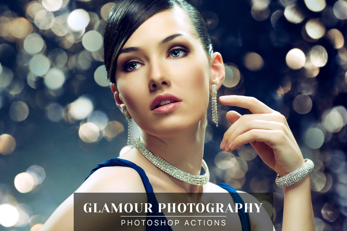 华丽尊贵摄影艺术照调色滤镜Photoshop动作 Glamour Photography Photoshop Actions插图