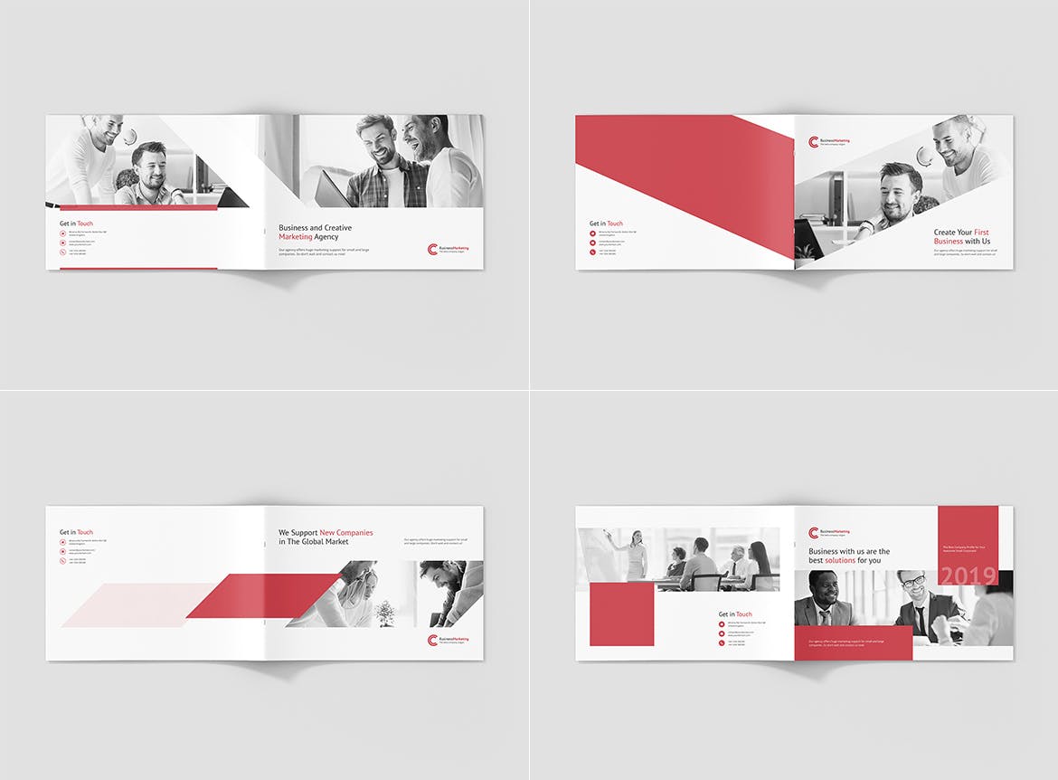 商业&创意营销企业介绍画册设计模板 Business Marketing – Company Profile Landscape插图(9)