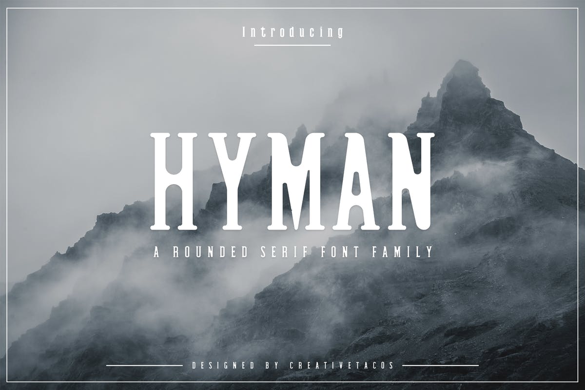 现代简约圆角英文衬线字体家族 Hyman Rounded Serif Font Family插图