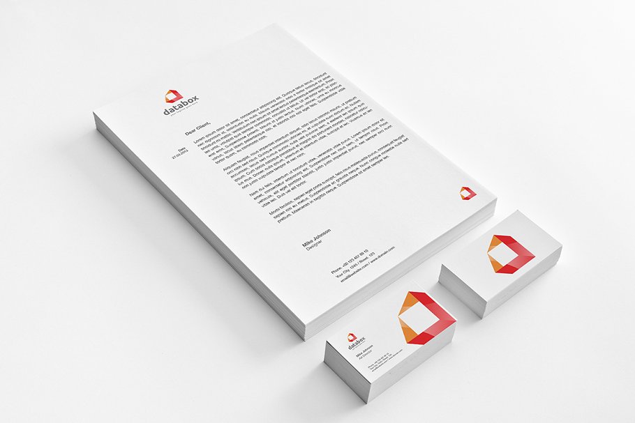 企业标识常规印刷品设计模板 Databox-Corporate Identity插图(1)