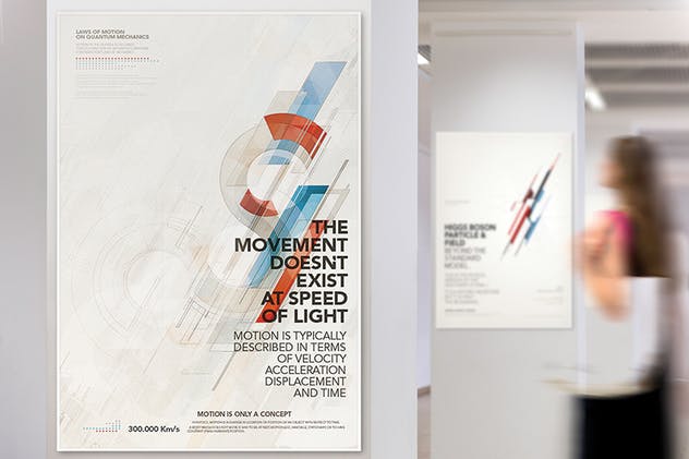 展厅画廊广告海报样机V.1 Gallery Poster Mockup v.1插图6
