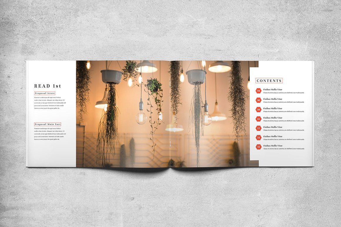 A4尺寸高端时尚的商务提案画册楼书杂志手册设计模板插图1