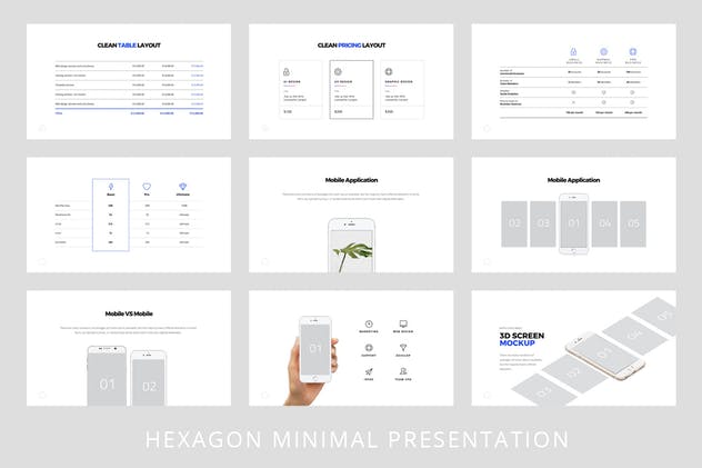 超高品质创业公司路演/项目投标PPT幻灯片模板 Hexagon – Powerpoint Template插图(11)