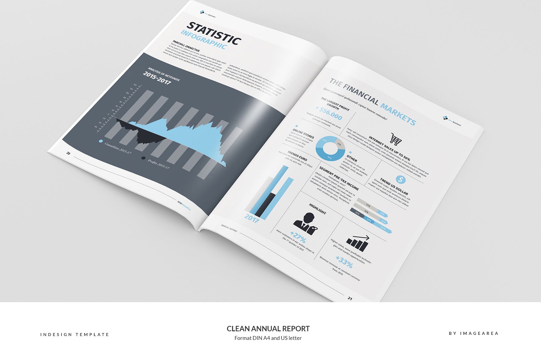 简洁专业的年报模板 Clean Annual Report插图(10)