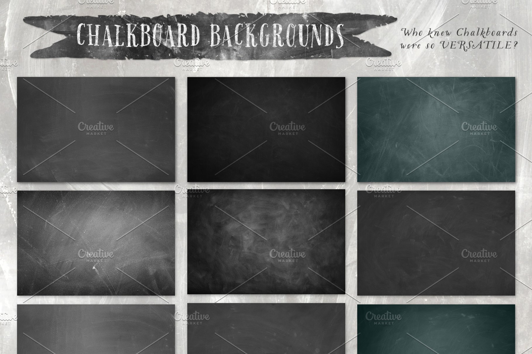 黑板粉笔画手绘设计素材包[1.47GB] The Authentic Chalkboard Bundle插图5