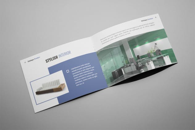 20页室内装修设计公司宣传画册设计INDD模板 Zues – Interior Brochure Template插图11