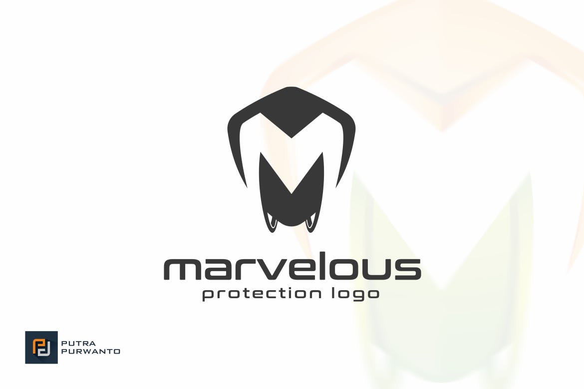 盾牌图形品牌Logo设计模板 Marvelous / Shield – Logo Template插图(2)