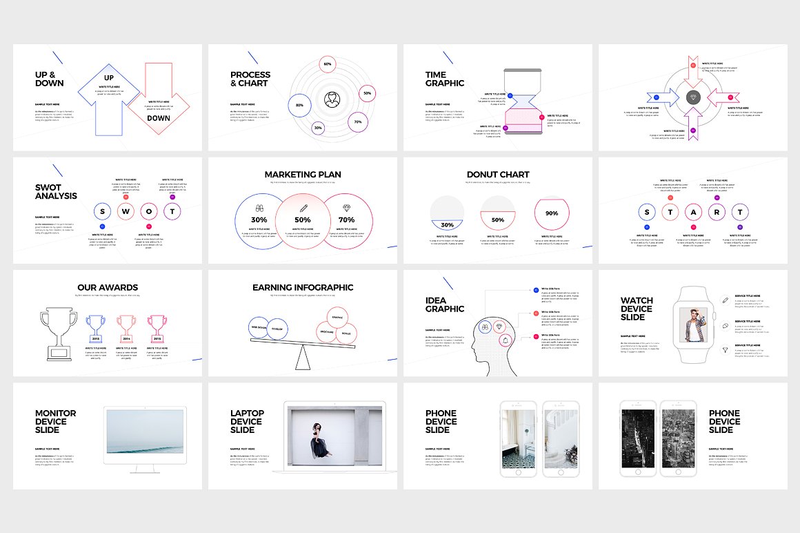 NOVA Powerpoint template113页独特极简的商业化PPT模板下载[ppt,pptx]插图(7)