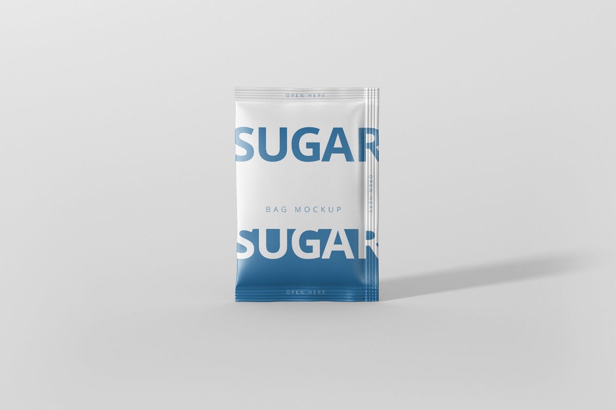 矩形糖袋/盐袋食品包装样机 Salt / Sugar Bag Mockup – Rectangle插图