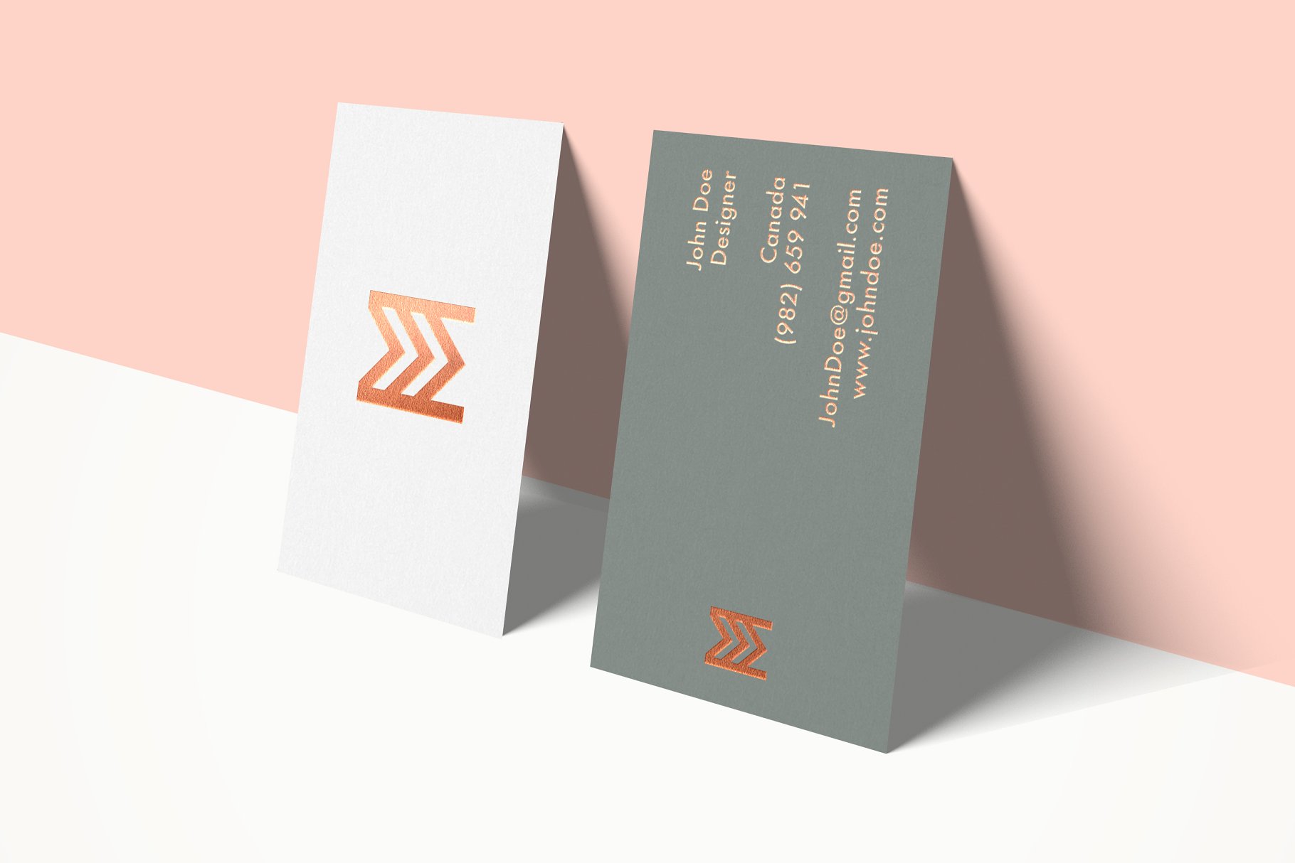 企业名片样机模板 Business Cards Mockup Vol 3插图