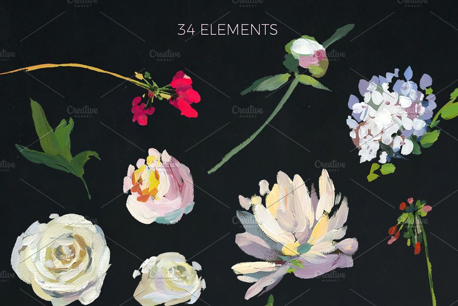 优雅婚礼婚庆花卉设计套装 Grace Wedding Floral Design Set插图(5)