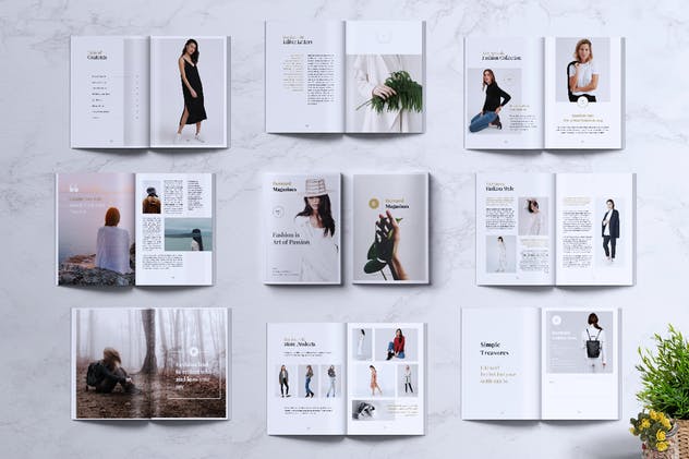 时尚杂志/品牌画册/企业宣传册设计模板 BERNARD – Fashion Magazine插图(7)