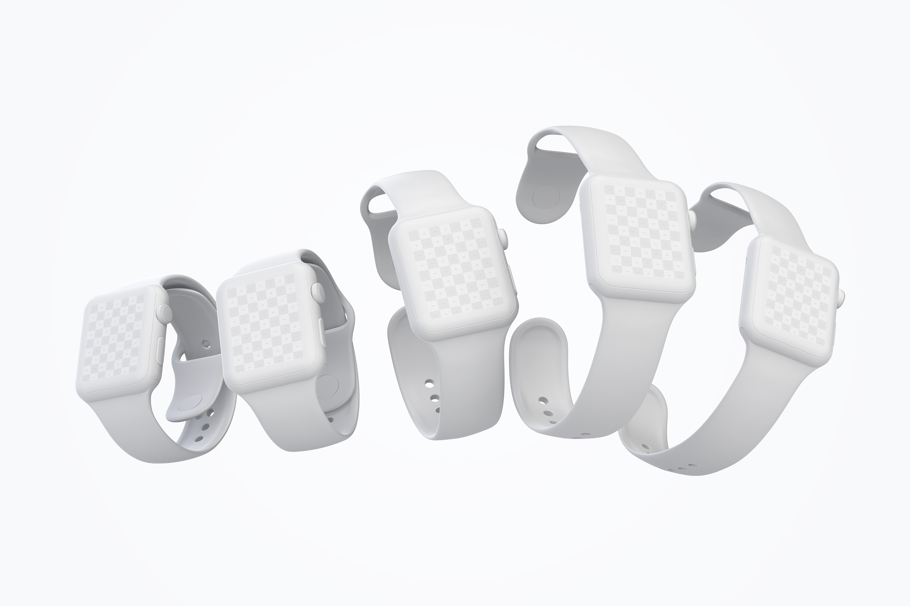 Apple Watch智能手表APP应用UI设计屏幕演示样机08 Clay Apple Watch Mockup 08插图4 Apple Watch智能手表APP应用UI设计屏幕演示样机08 Clay Apple Watch Mockup 08插图4