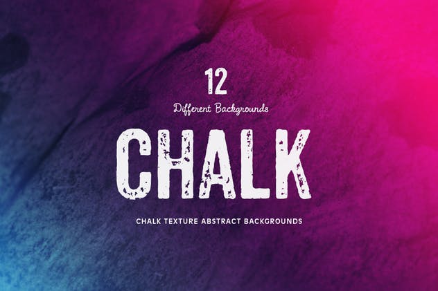 抽象彩色粉笔纹理背景素材 Chalk Texture Backgrounds插图(1)