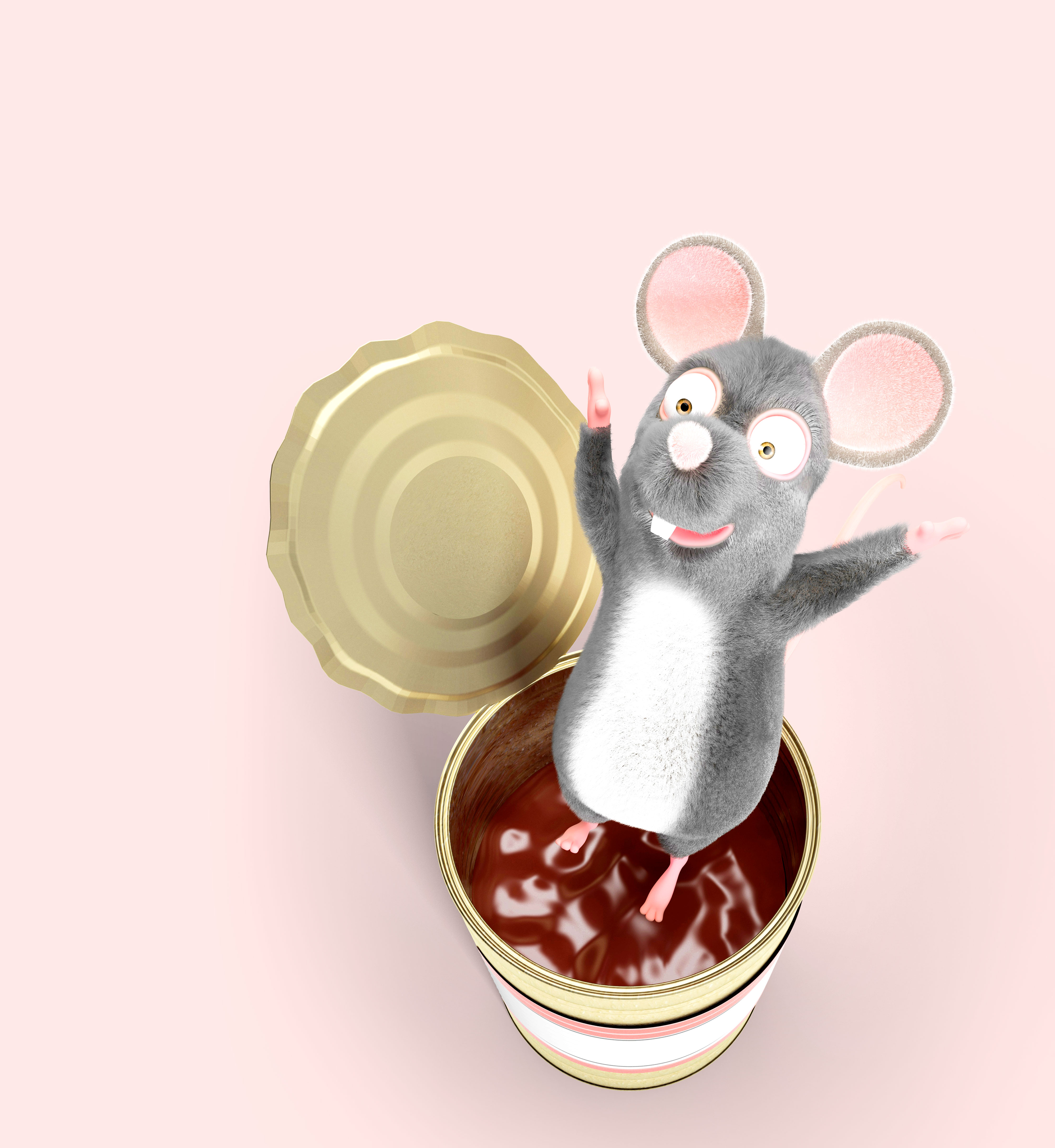 可爱的3D小老鼠psd设计素材合集插图(2)