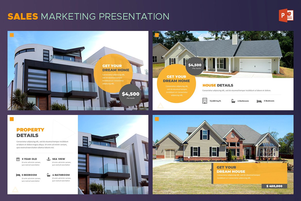 极简主义介绍房地产行业的ppt模板下载Real Estate- Powerpoint Template[pptx]插图(2)