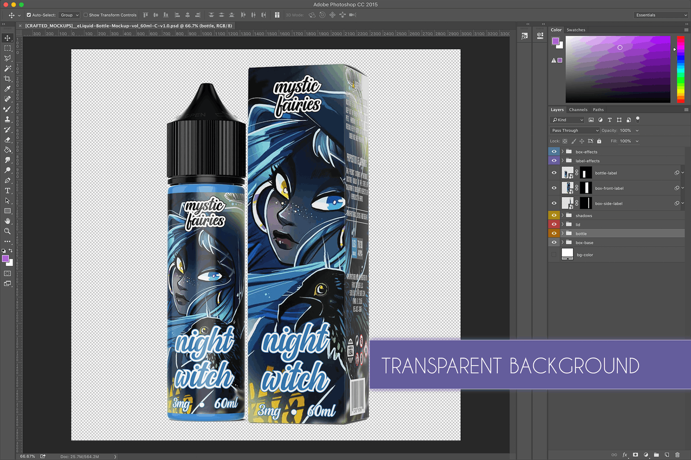 60ml容量装电子烟烟油瓶外观设计效果图样机 eLiquid Bottle Mockup v. 60ml-C插图(5)